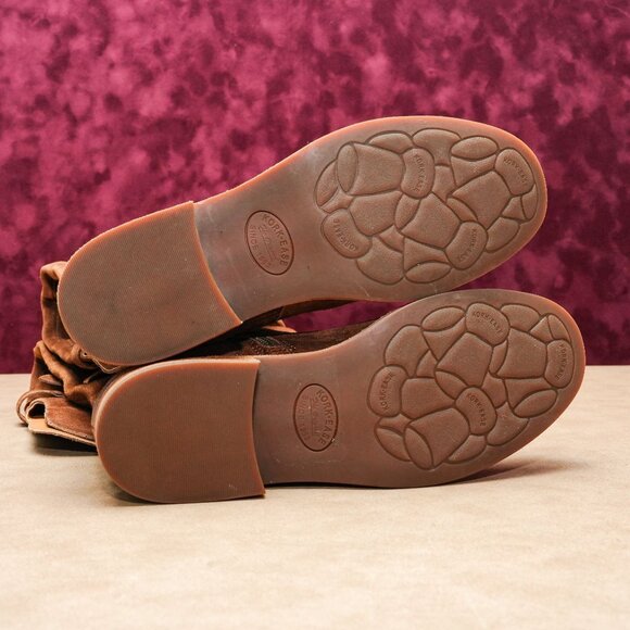 Kork Ease Women Addison OTK Brown Distress Suede Zip Tall Boots sz 8 - Picture 5 of 9